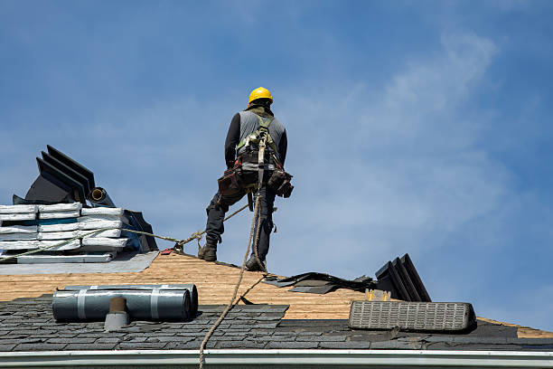 Professional Roofing technician working in Midway City, CA